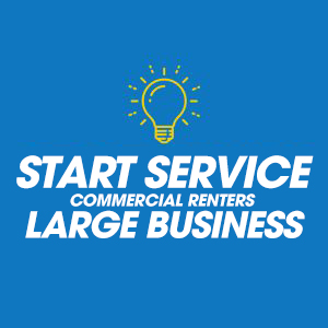 Start Service / Escrow for Commercial Renters - Large Business