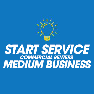 Start Service / Escrow for Commercial Renters - Medium Business